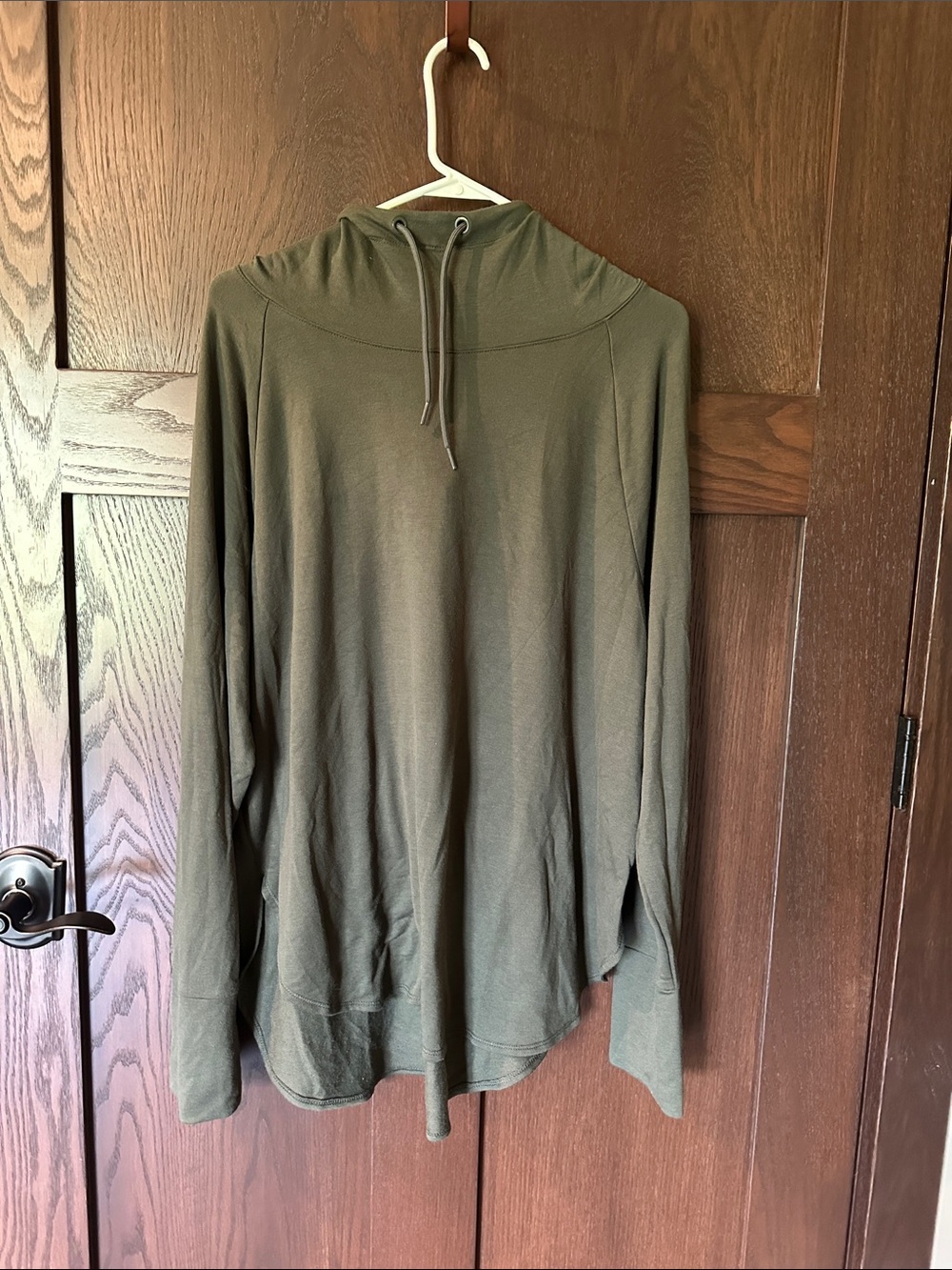 Women’s Lightweight Hooded Sweater - Olive Green